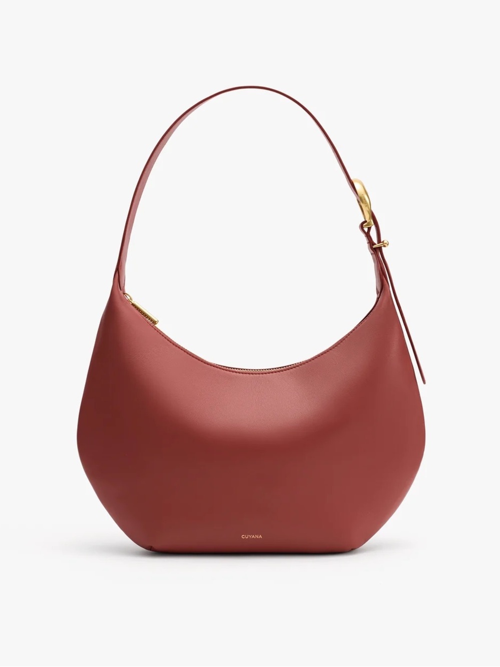 Cuyana Celestia Shoulder Bag in Dark Terracotta